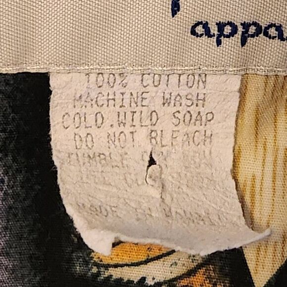 Bishop St. Vintage Purple and Off White Surfboard Print Hawaiian Shirt 2XL (5007 - Picture 5 of 5